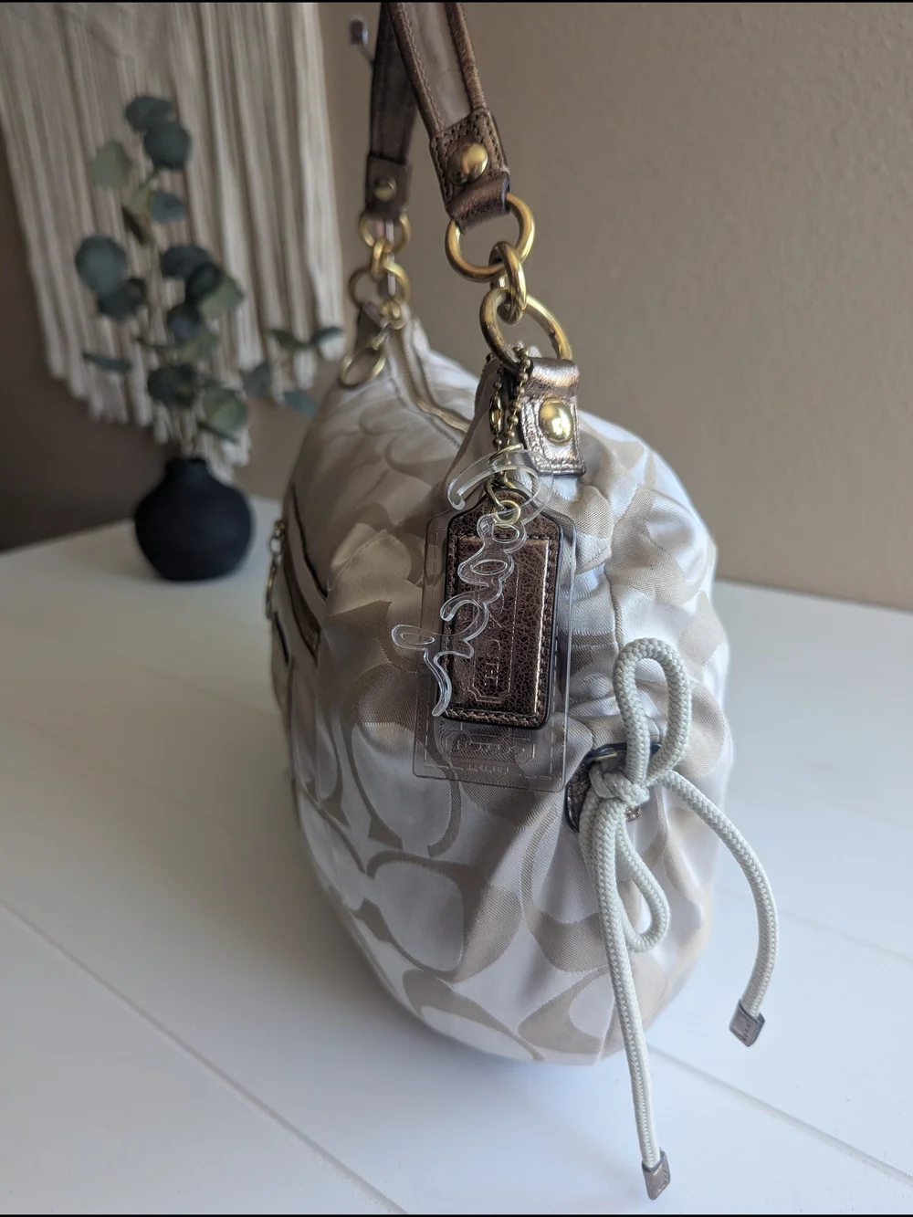 vintage Coach Poppy.Signature Sateen